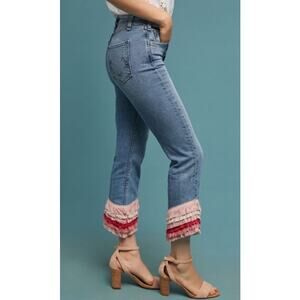 McGuire Denim The Cha Cha Jeans Fringe Tequila Sunrise Size 25